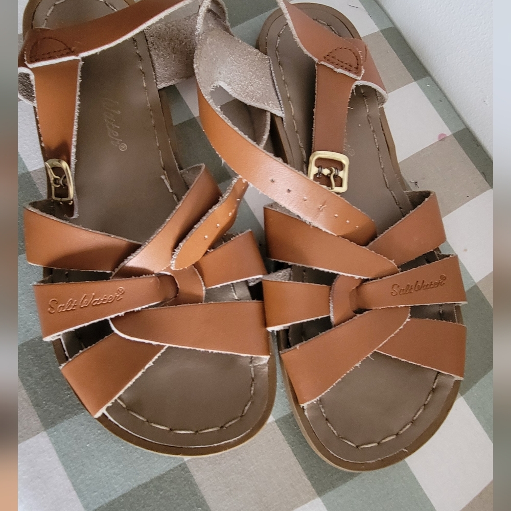 Saltwater Leather Sandals 5US